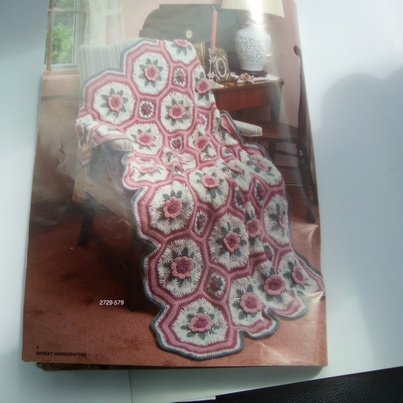 Vintage Afghan Heirlooms to Knit & Crochet Crocheting Knitting - Picture 4 of 5
